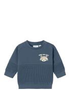 Nbmnulton Ls Sweat Bru Tops Sweatshirts & Hoodies Sweatshirts Navy Nam...
