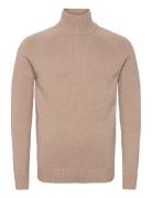Bs Barbeau Regular Fit Knitwear Tops Knitwear Turtlenecks Beige Bruun ...