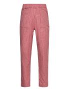 Check Pant With Elastic At The Waist Bottoms Trousers Red Copenhagen C...