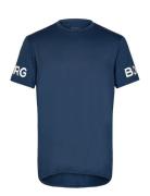 Borg T-Shirt Sport T-Kortærmet Skjorte Navy Björn Borg