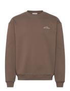 French Sweatshirt Tops Sweatshirts & Hoodies Hoodies Brown Les Deux