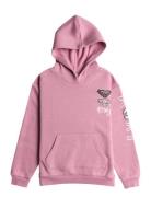 Surf Feeling Hoodie Brushed Tops Sweatshirts & Hoodies Hoodies Pink Ro...