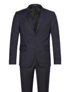 Classic Structure Stretch Suit Habit Navy Lindbergh