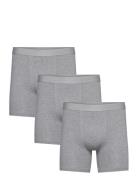 3-Pack Boxer Brief Extra Long Boxershorts Grey Bread & Boxers