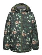 Winter Jacket Aop Outerwear Jackets & Coats Winter Jackets Green Mikk-...