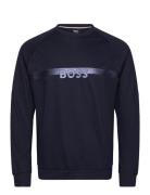 Authentic Sweatshirt Tops Sweatshirts & Hoodies Sweatshirts Navy BOSS