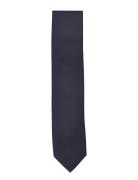 Polyester Tie 7 Cm Slips Navy Lindbergh Black