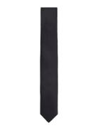 Polyester Tie 5 Cm Slips Black Lindbergh Black