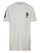 Player 3 Tshirt Tops T-Kortærmet Skjorte Grey U.S. Polo Assn.