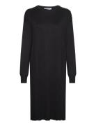 Srepira Dress Knit Knælang Kjole Black Soft Rebels