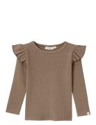 Nmfniva Kio Ls Slim Top Lil Tops T-shirts Long-sleeved T-Skjorte Khaki...