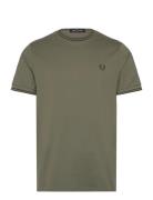 Twin Tipped T-Shirt Designers T-Kortærmet Skjorte Green Fred Perry