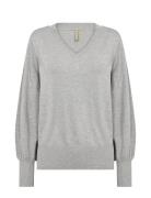 Sc-Dollie Tops Knitwear Jumpers Grey Soyaconcept