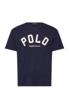 Classic Fit Logo Jersey T-Shirt Tops T-Kortærmet Skjorte Navy Polo Ral...