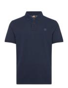 Pique Short Sleeve Polo Designers Polos Short-sleeved Navy Timberland