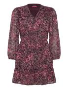 Mini Wrap Dress Kort Kjole Pink Scotch & Soda