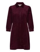 Eyvorpw Dr Knælang Kjole Burgundy Part Two