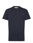 Application T-Shirt Tops T-Kortærmet Skjorte Navy Revolution