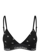 Lightly Lined Triangle Lingerie Bras & Tops Soft Bras Bralette Black C...