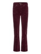 Stretch Corduroy Mid-Rise Straight Pant Bottoms Trousers Straight Leg ...