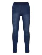 Stretch Denim Trousers For Girl Bottoms Trousers Blue Boboli