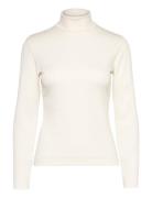 Slim Rib Turtleneck Tops T-shirts & Tops Long-sleeved Cream GANT