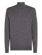 Pima Org Ctn Cashmere Roll Neck Tops Knitwear Turtlenecks Grey Tommy H...