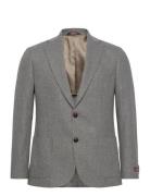 Tweed Herringb Jkt Designers Blazers Single Breasted Blazers Grey Morr...