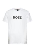 T-Shirt Rn Tops T-Kortærmet Skjorte White BOSS