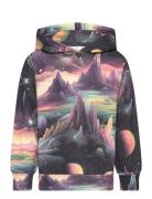 Sweatshirt Hood Space Landscap Tops Sweatshirts & Hoodies Hoodies Mult...