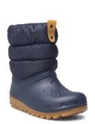 Classic Neo Puff Boot T Vinterstøvler Pull On Navy Crocs