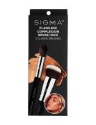 Flawless Complexion Brush Duo Makeuppensler Black SIGMA Beauty