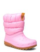 Classic Neo Puff Boot K Vinterstøvler Pull On Pink Crocs