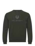 Belstaff Signature Crewneck Sweatshirt Tile Green Designers Sweatshirt...