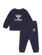 Hmlarine Crewsuit Sets Sweatsuits Navy Hummel