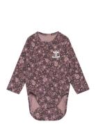 Hmlluchia Body L/S Langærmet Body Purple Hummel