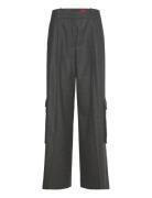 Herota Bottoms Trousers Wide Leg Grey HUGO