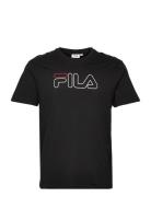 Sofades Logo Tee Tops T-Kortærmet Skjorte Black FILA