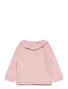 Ruffle Cotton Sweatshirt Tops Sweatshirts & Hoodies Sweatshirts Pink M...