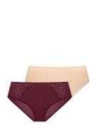 Lorena-2Pp Hipster Classic Hipsters Undertøj Burgundy Dorina