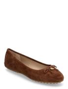 Jayna Suede Driver Flat Ballerinasko Ballerinaer Brown Lauren Ralph La...