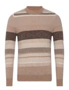 Mark Wool Knit Tops Knitwear Round Necks Beige Clean Cut Copenhagen