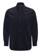 Solid Corduroy Shirt Tops Shirts Casual Navy Scotch & Soda