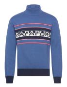 Sardona Jumper Tops Knitwear Turtlenecks Blue Napapijri