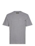 Contrast Stitch Pocket Tshirt Tops T-Kortærmet Skjorte Grey Superdry