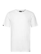 Crew Neck Slub Ss T-Shirt Tops T-Kortærmet Skjorte White Superdry