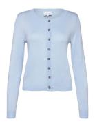 Ayla Knit Cardigan Tops Knitwear Cardigans Blue Noella