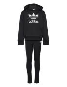 Hoodie Leg Set Sport Sweatsuits Black Adidas Originals