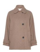 Thoraiw Minona Coat Uldfrakke Frakke Brown InWear