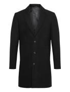 Jjeharrison Wool Blend Coat Sn Uldfrakke Frakke Black Jack & J S